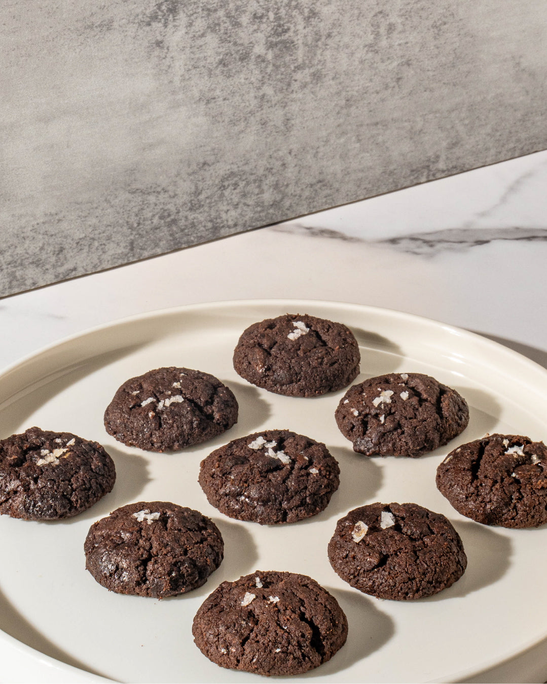 Dark Chocolate Sea Salt Cookies