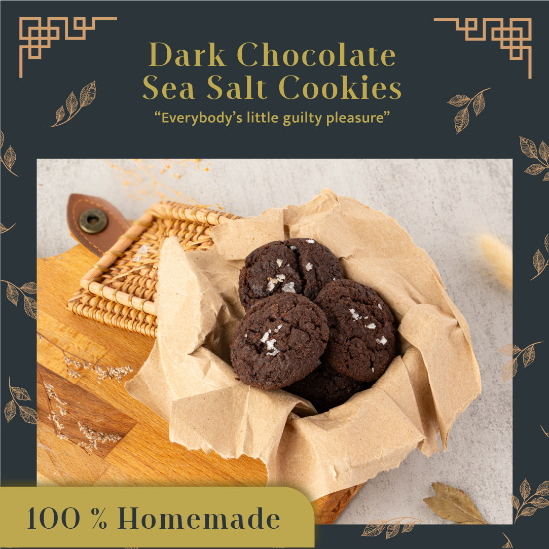 Dark Chocolate Sea Salt Cookies