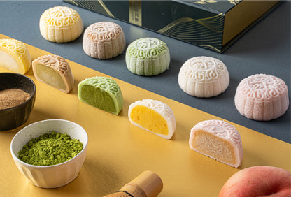 Tea Assortment Mochi Snowskin Mooncakes 6pcs