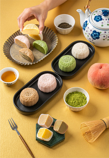 Tea Assortment Mochi Snowskin Mooncakes 6pcs